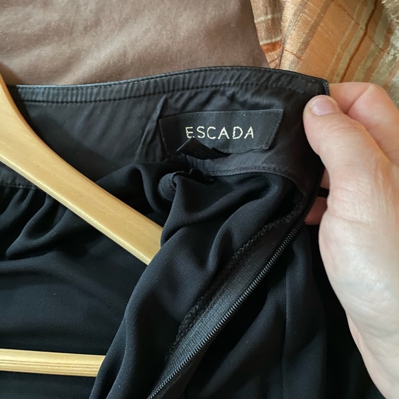 Escada black leather dress - Picture 3 of 7